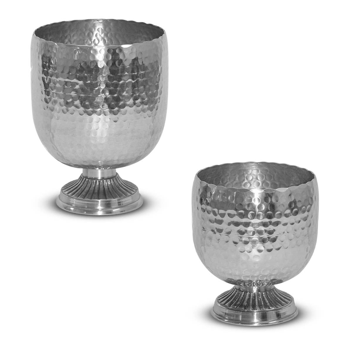 Hammered Pedestal Wine Chillers