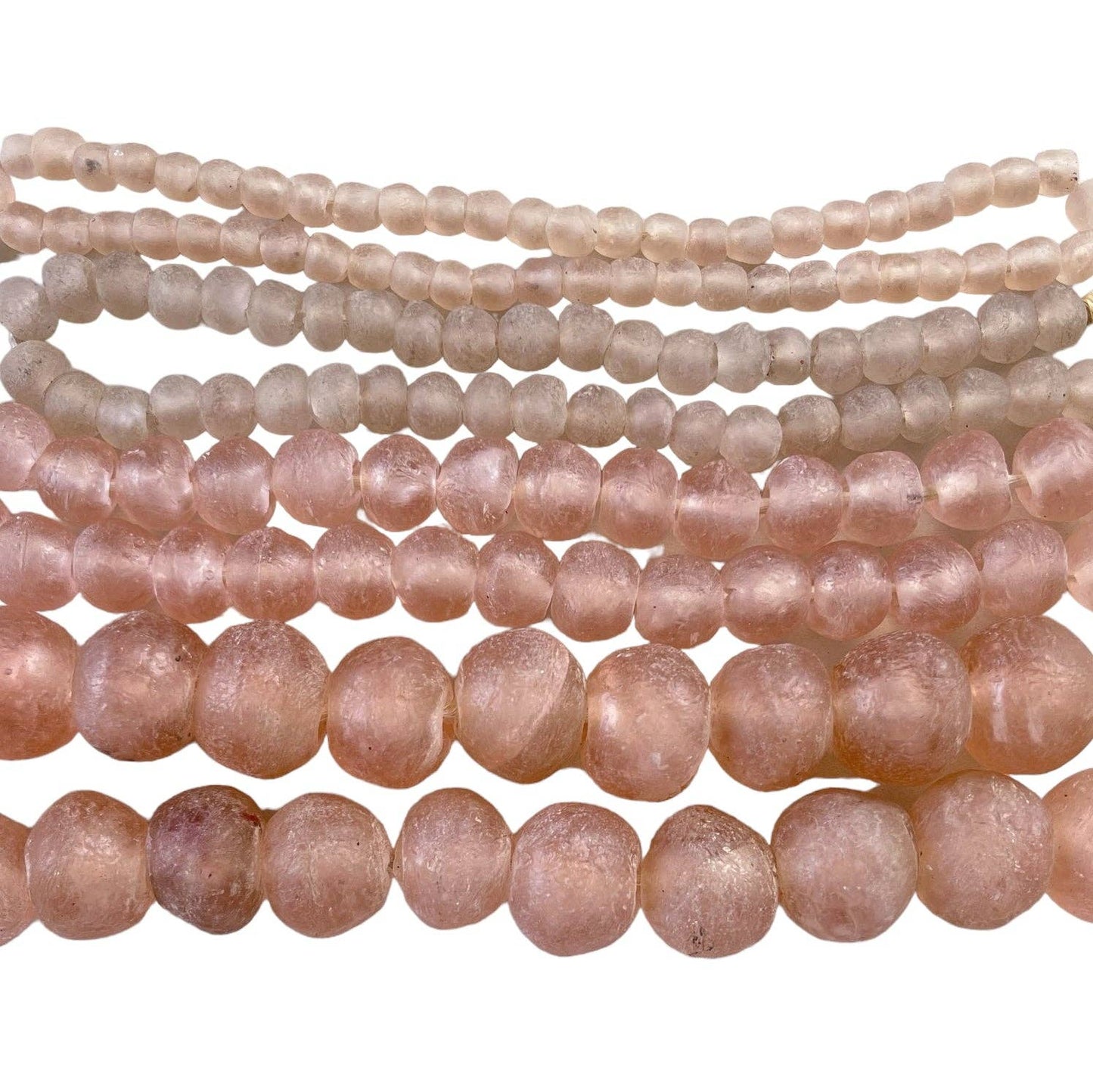 Recycled Pink African Glass Beads