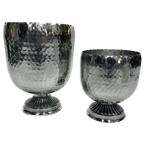 Hammered Pedestal Wine Chillers