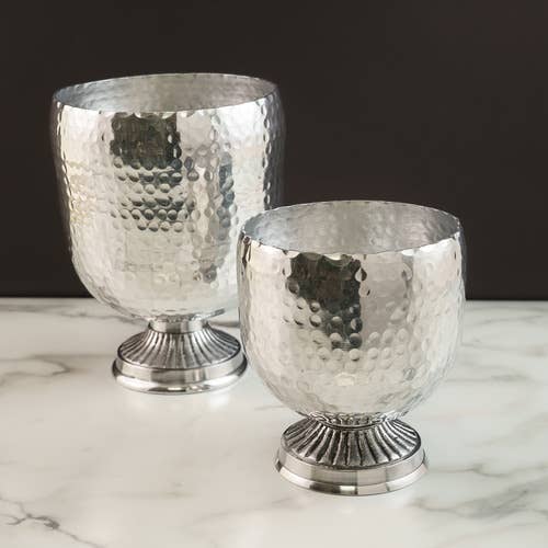 Hammered Pedestal Wine Chillers