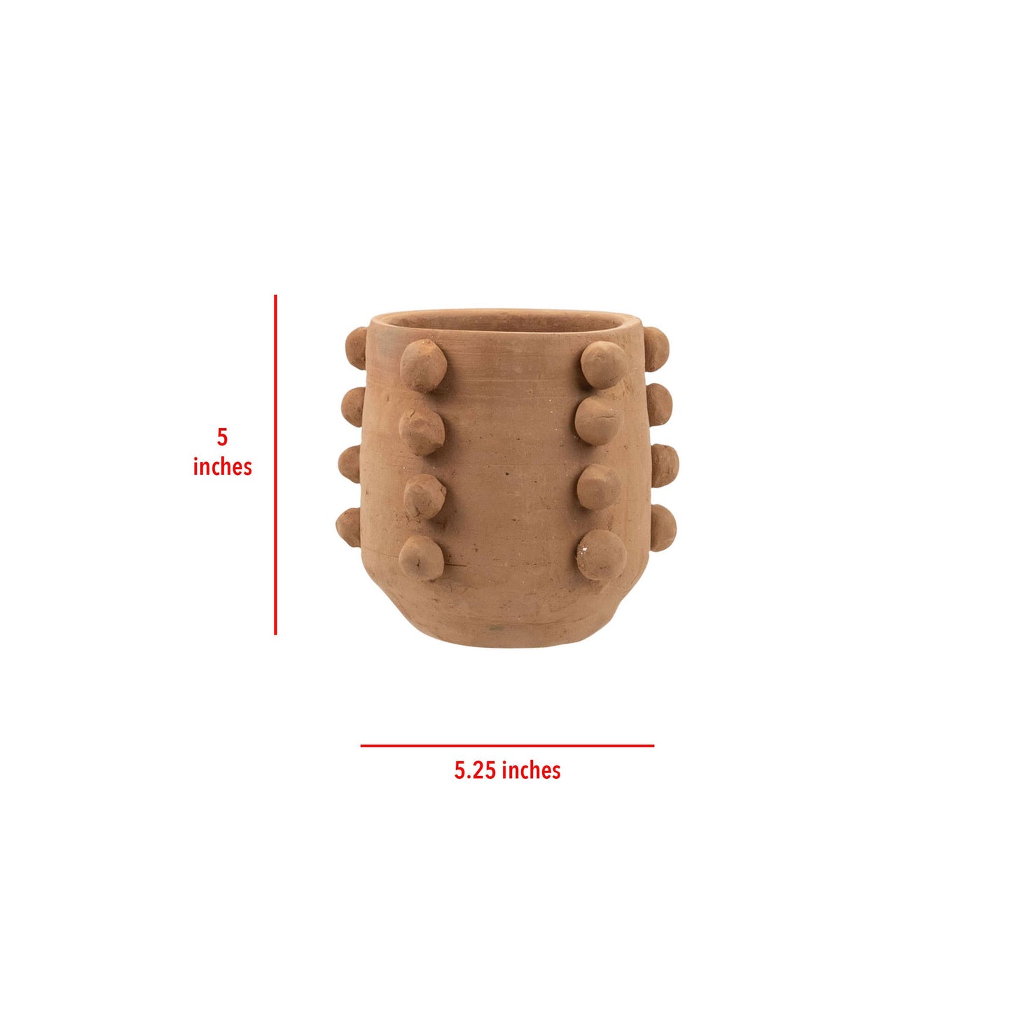Small Beaded Terracotta Planter