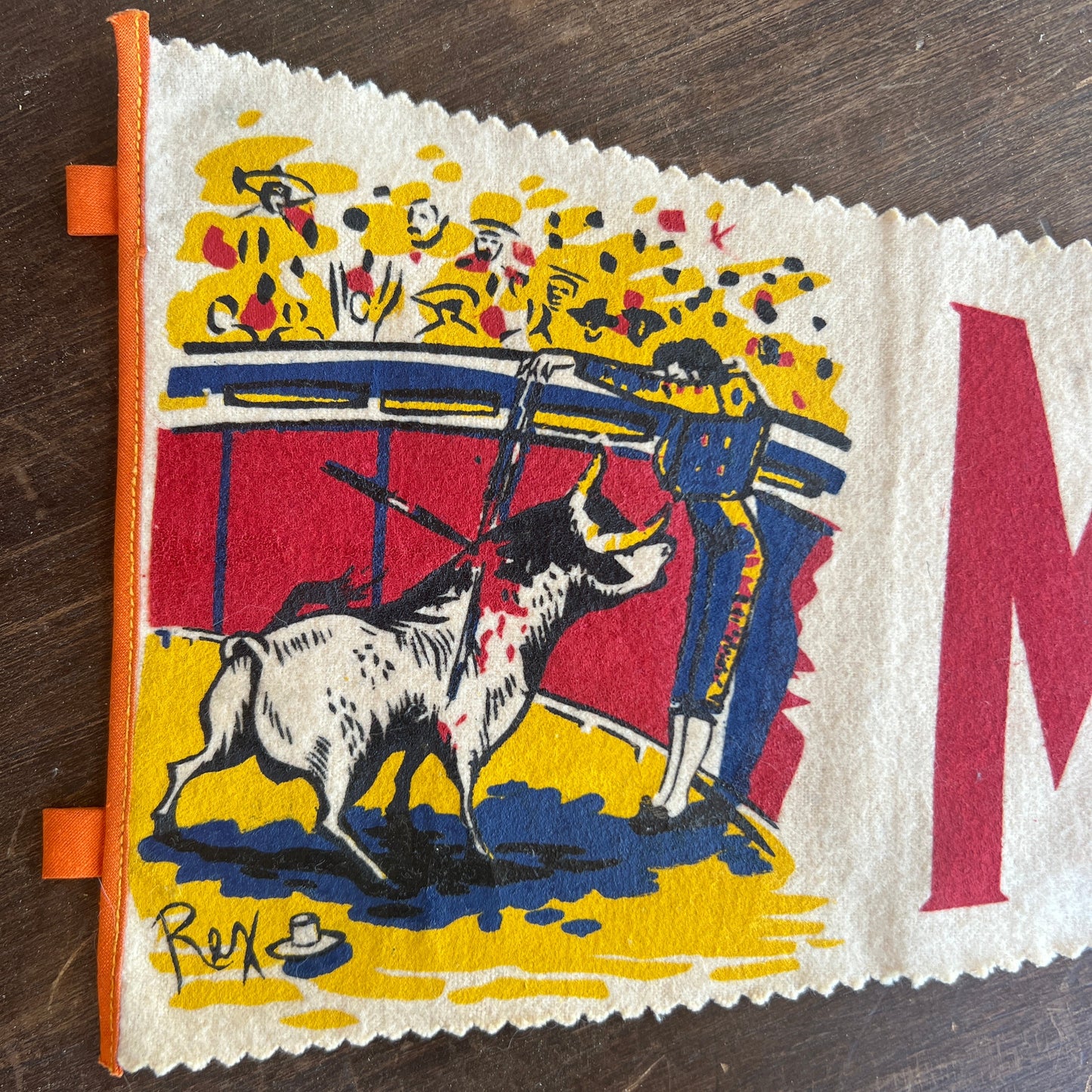 Matamoros Bull Fighting Flag