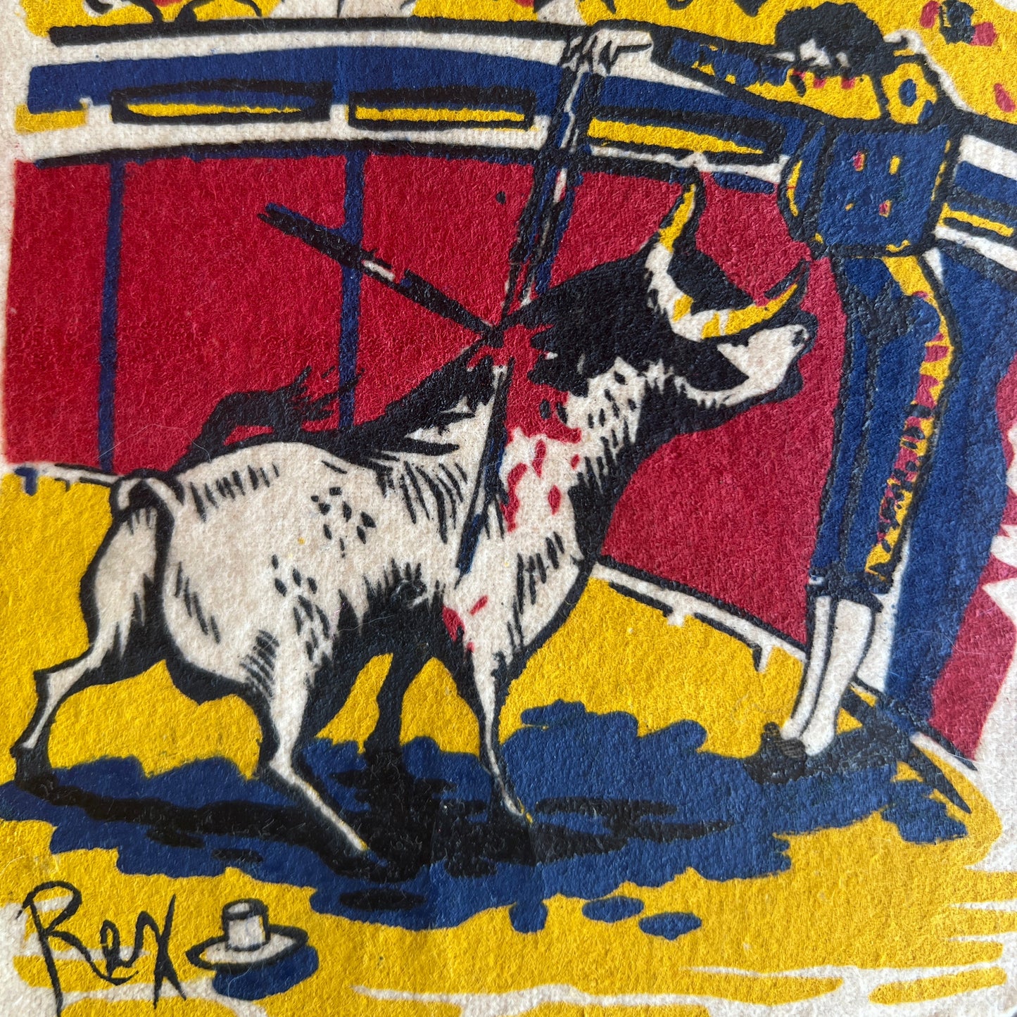 Matamoros Bull Fighting Flag