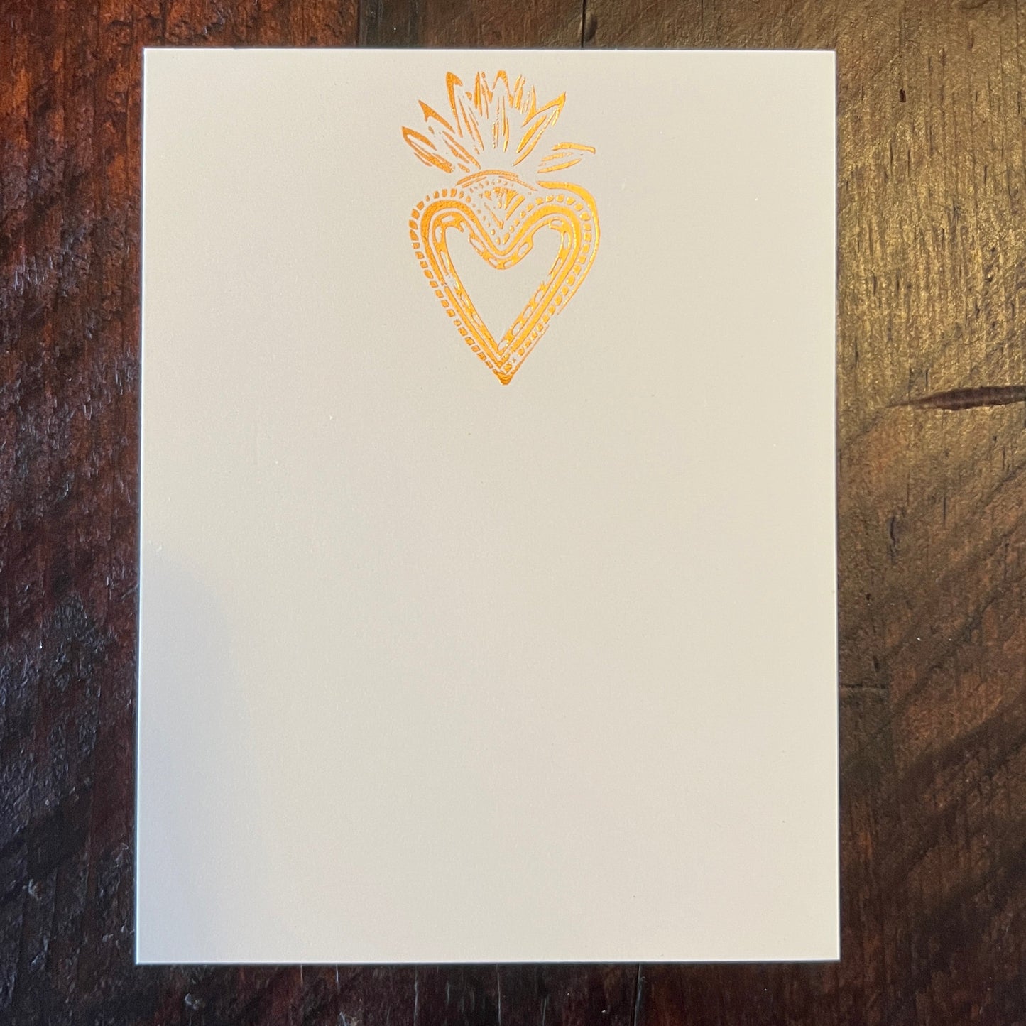 Sacred Heart Foil Pressed Notecards