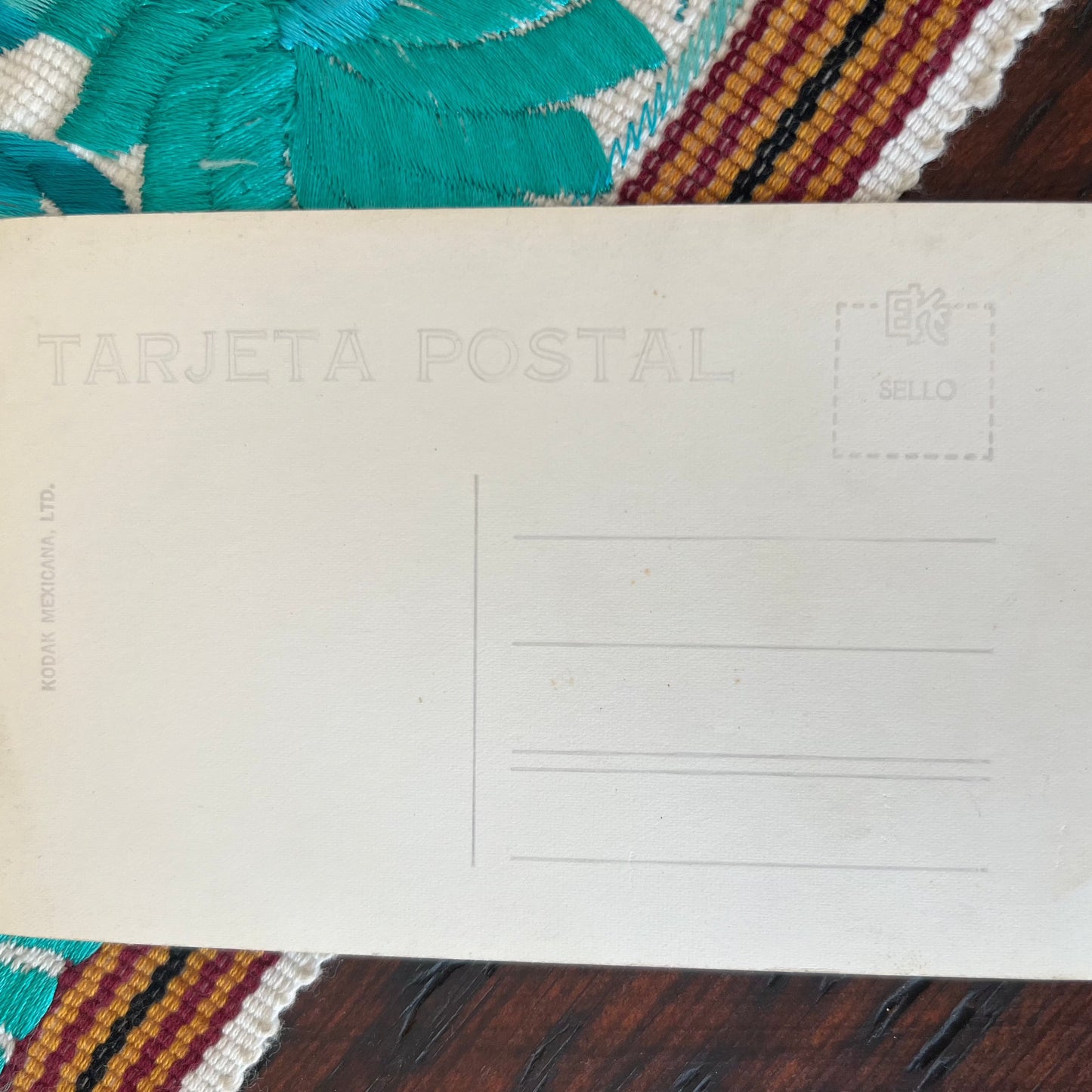 Mexico RPPC Charra Vintage Postcard