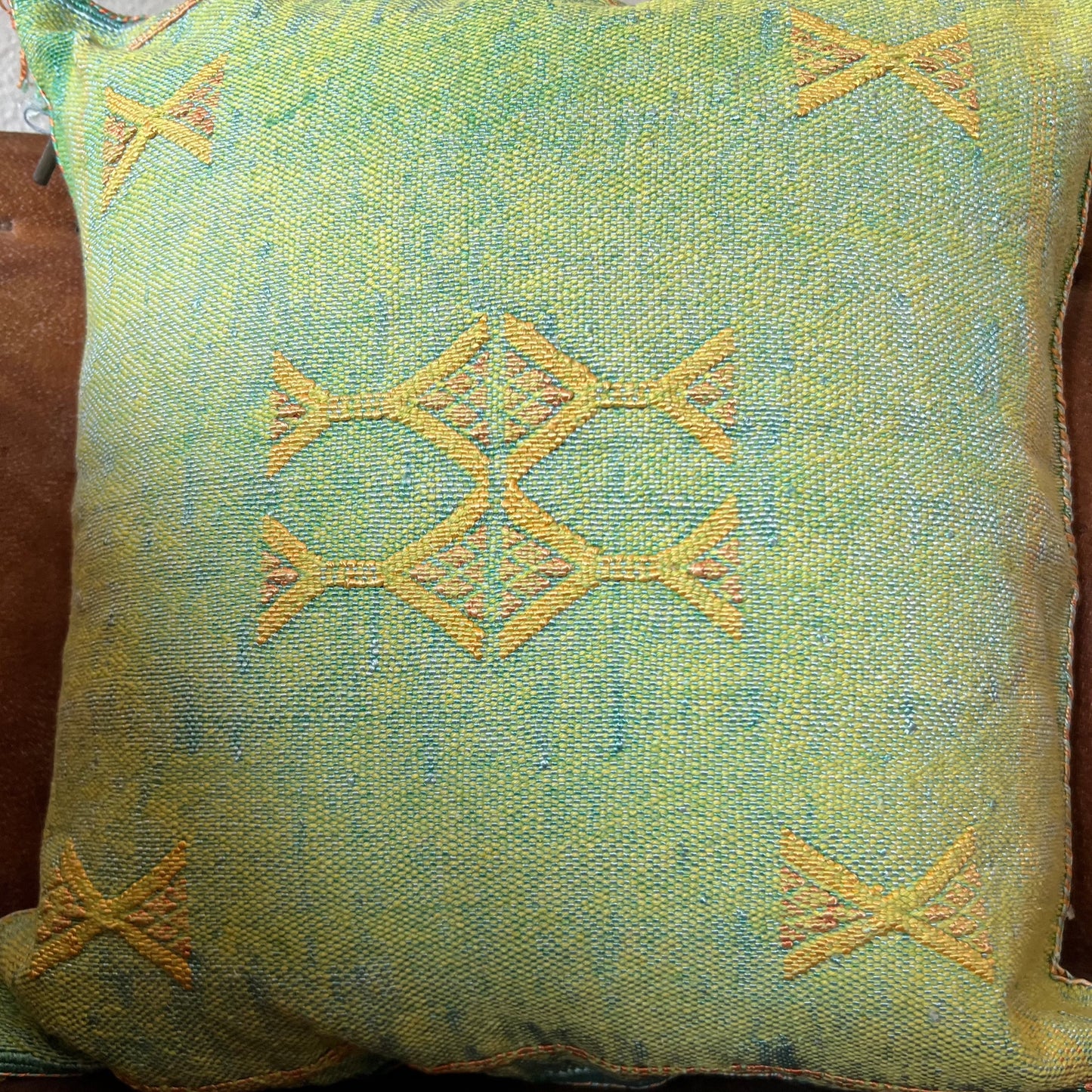 Key Lime Cactus Silk Pillow