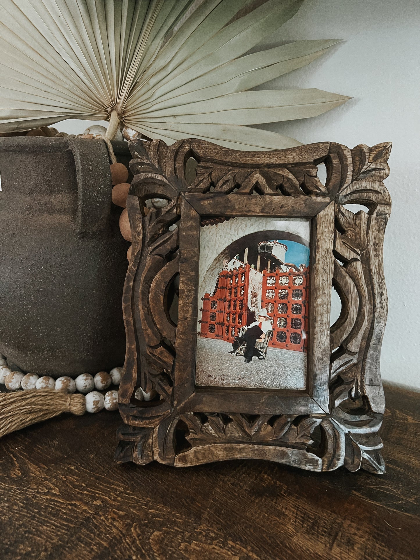 Chico Hand-Carved Photo Frame