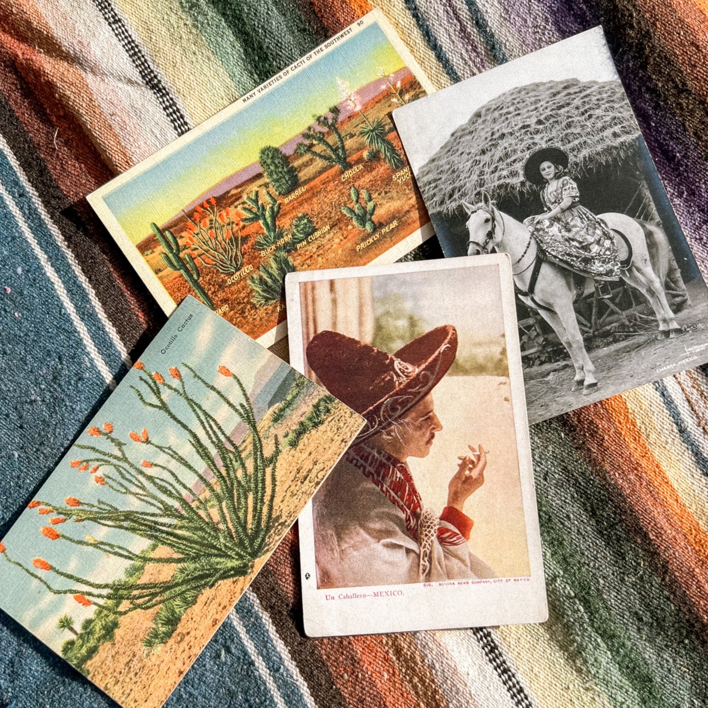 Mexico RPPC Charra Vintage Postcard