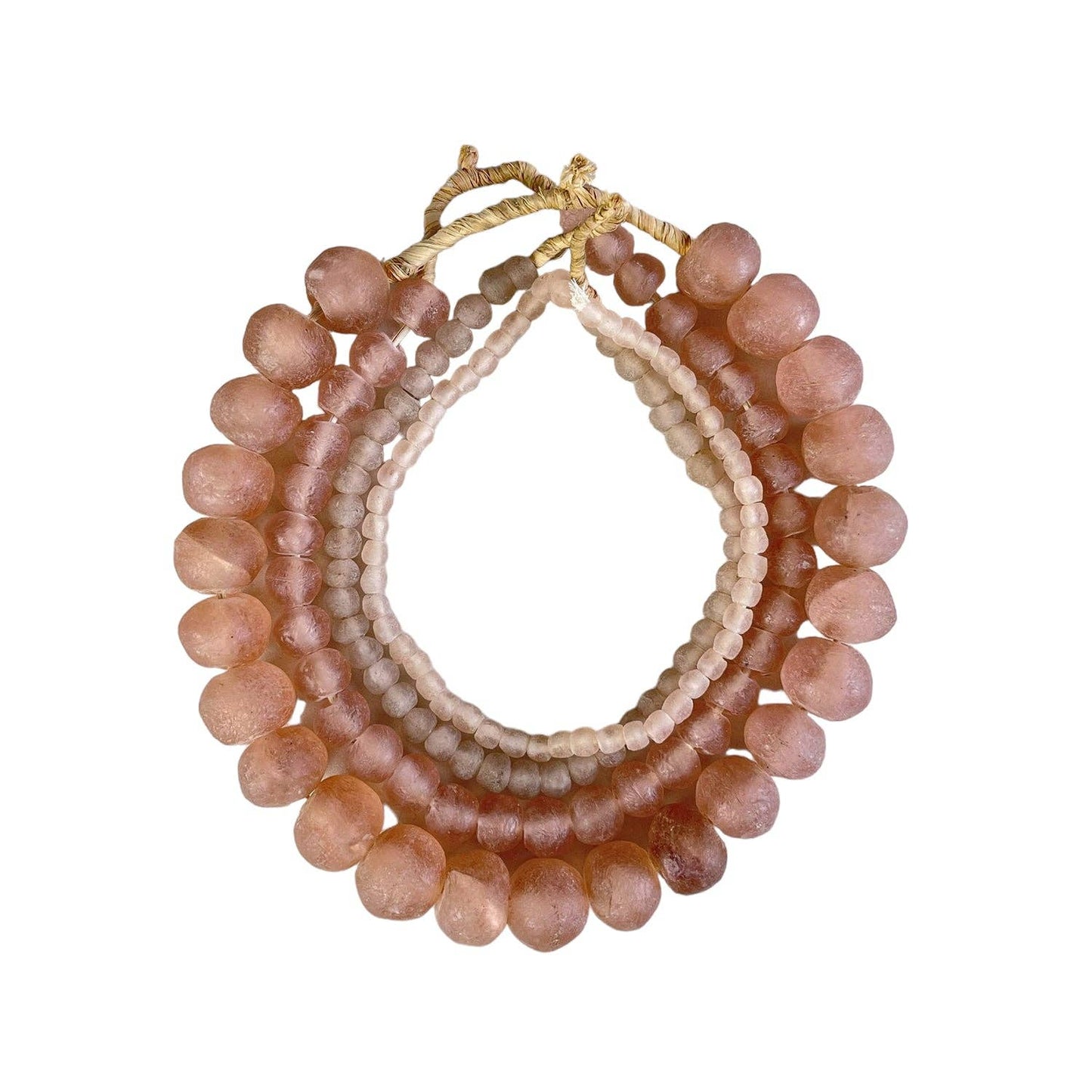 Recycled Pink African Glass Beads