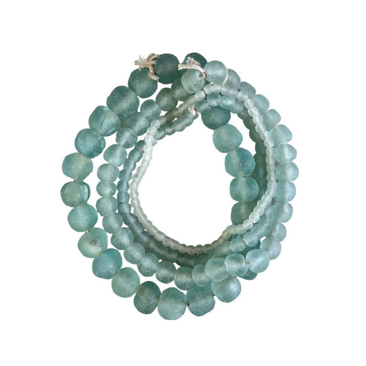 Recycled African Turquoise Glass Beads