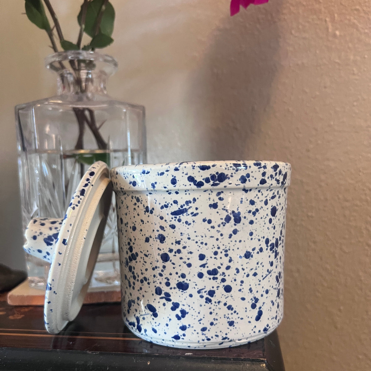 Stoneware Cheese Crock