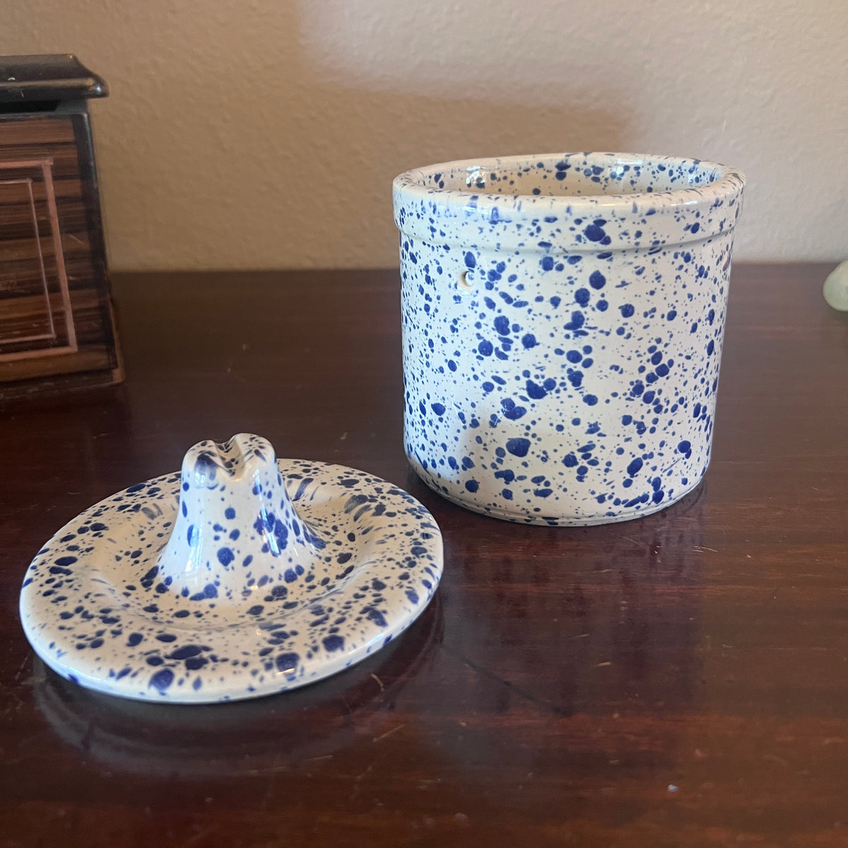 Stoneware Cheese Crock