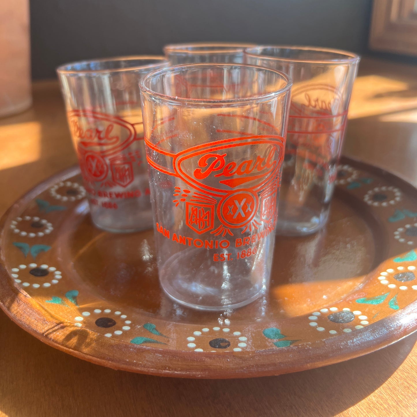 Pearl Beer Shell Tasting Glass Set