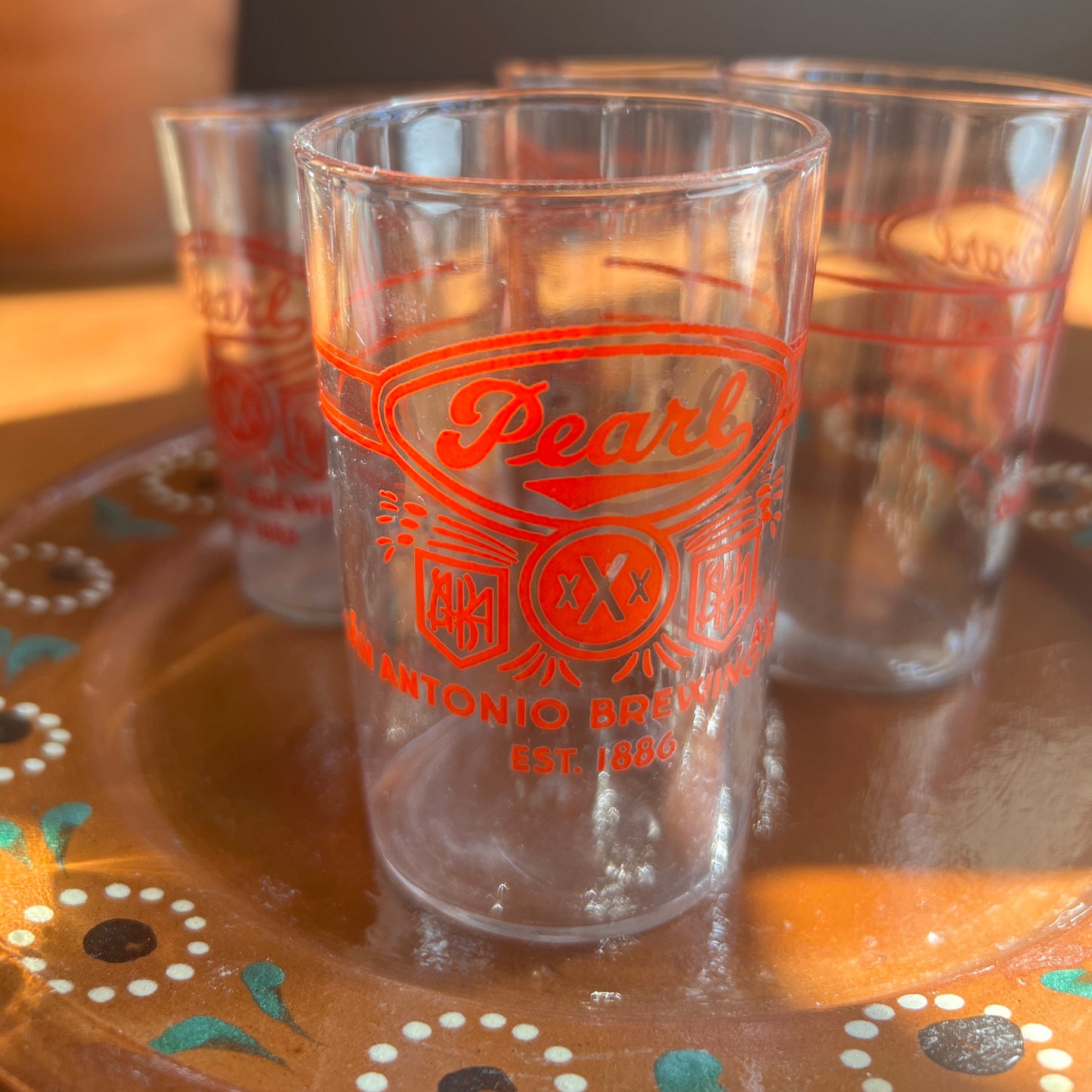 Pearl Beer Shell Tasting Glass Set