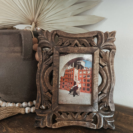 Chico Hand-Carved Photo Frame