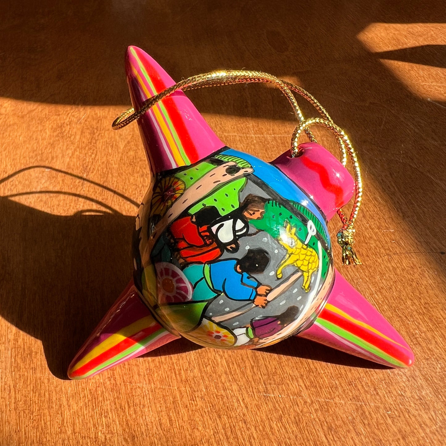 Hand Painted Piñata Talavera Ornament