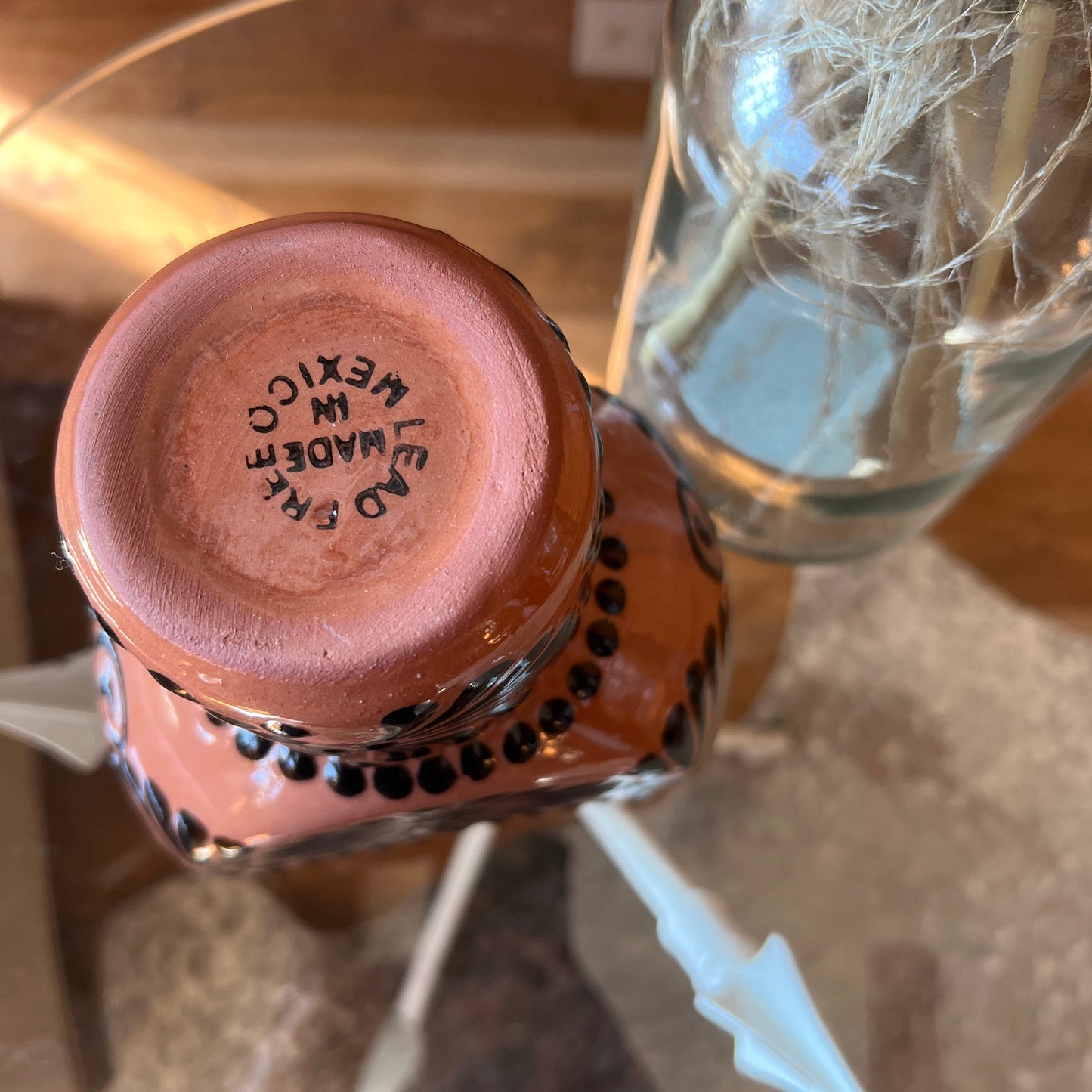 Black Talavera Clay Carafe