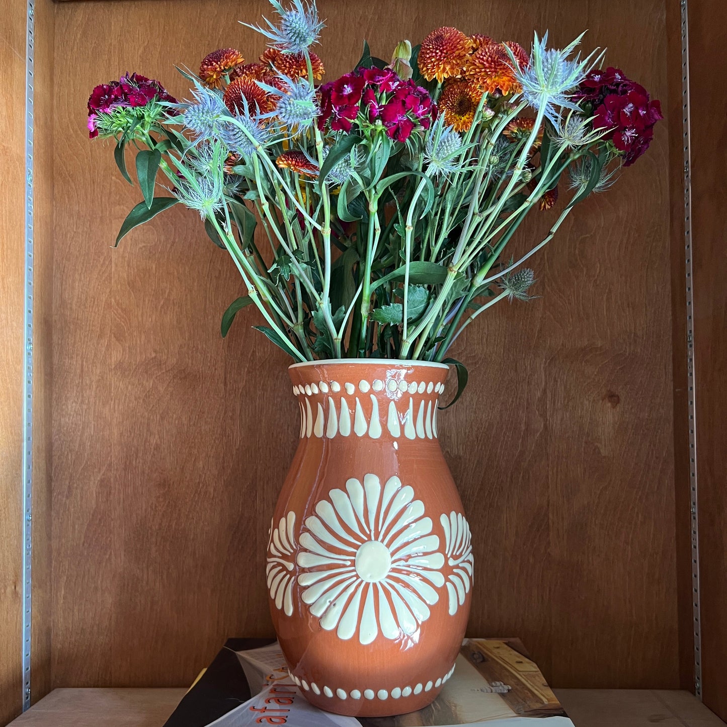Floral Talavera Vase