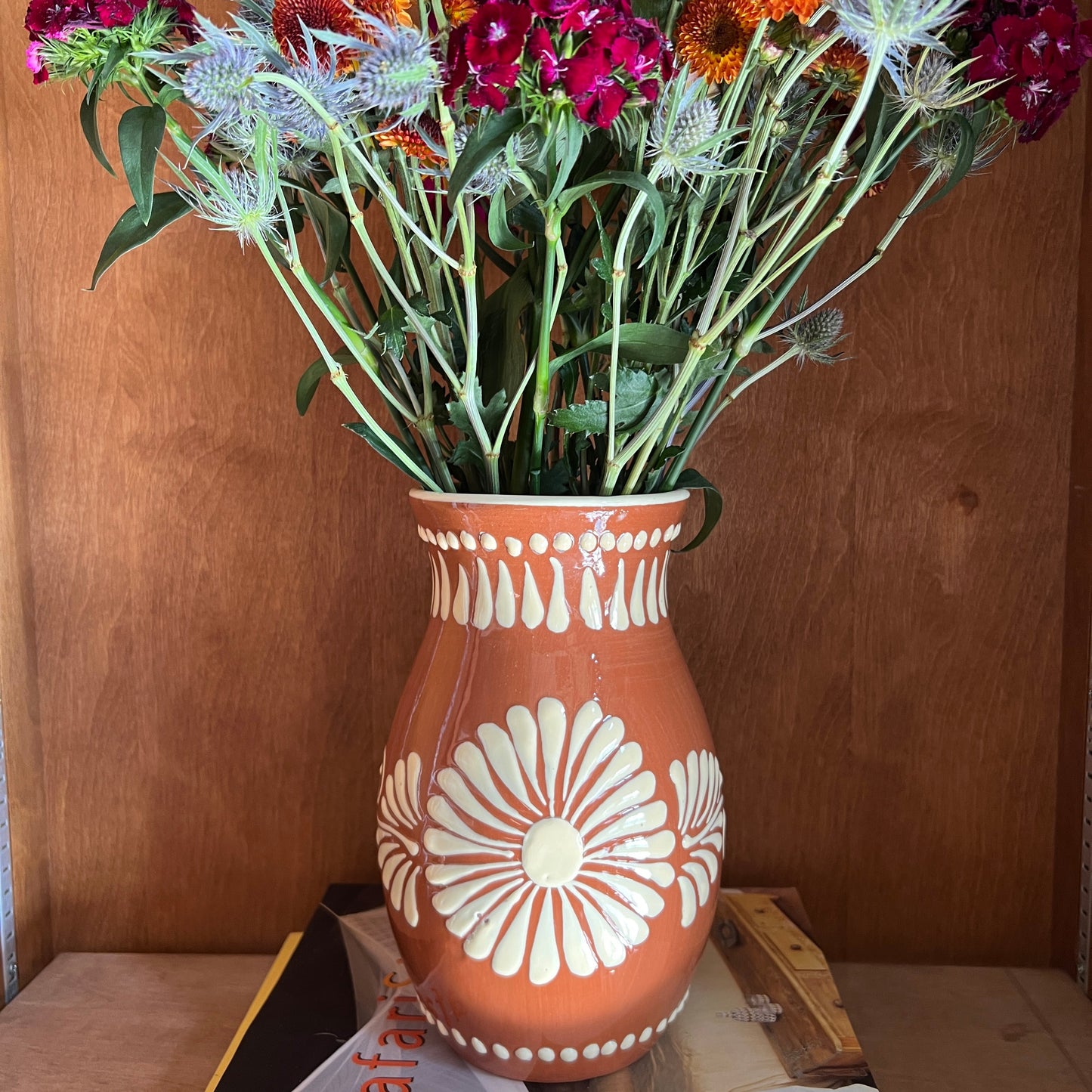 Floral Talavera Vase