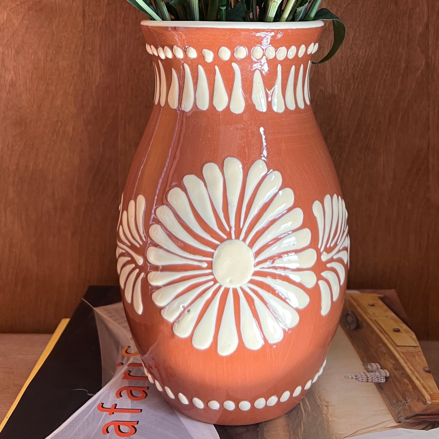 Floral Talavera Vase