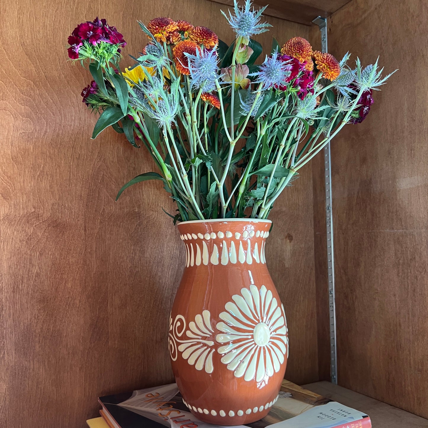 Floral Talavera Vase