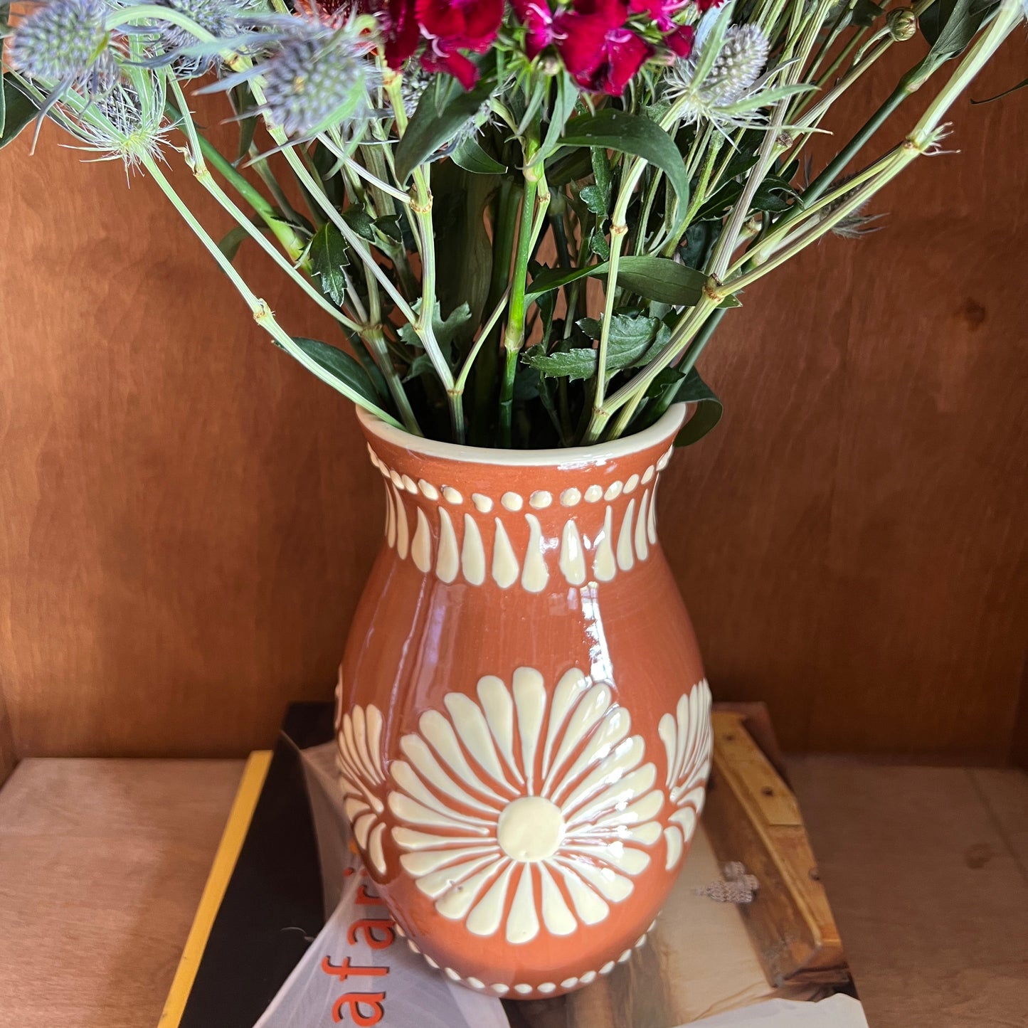 Floral Talavera Vase