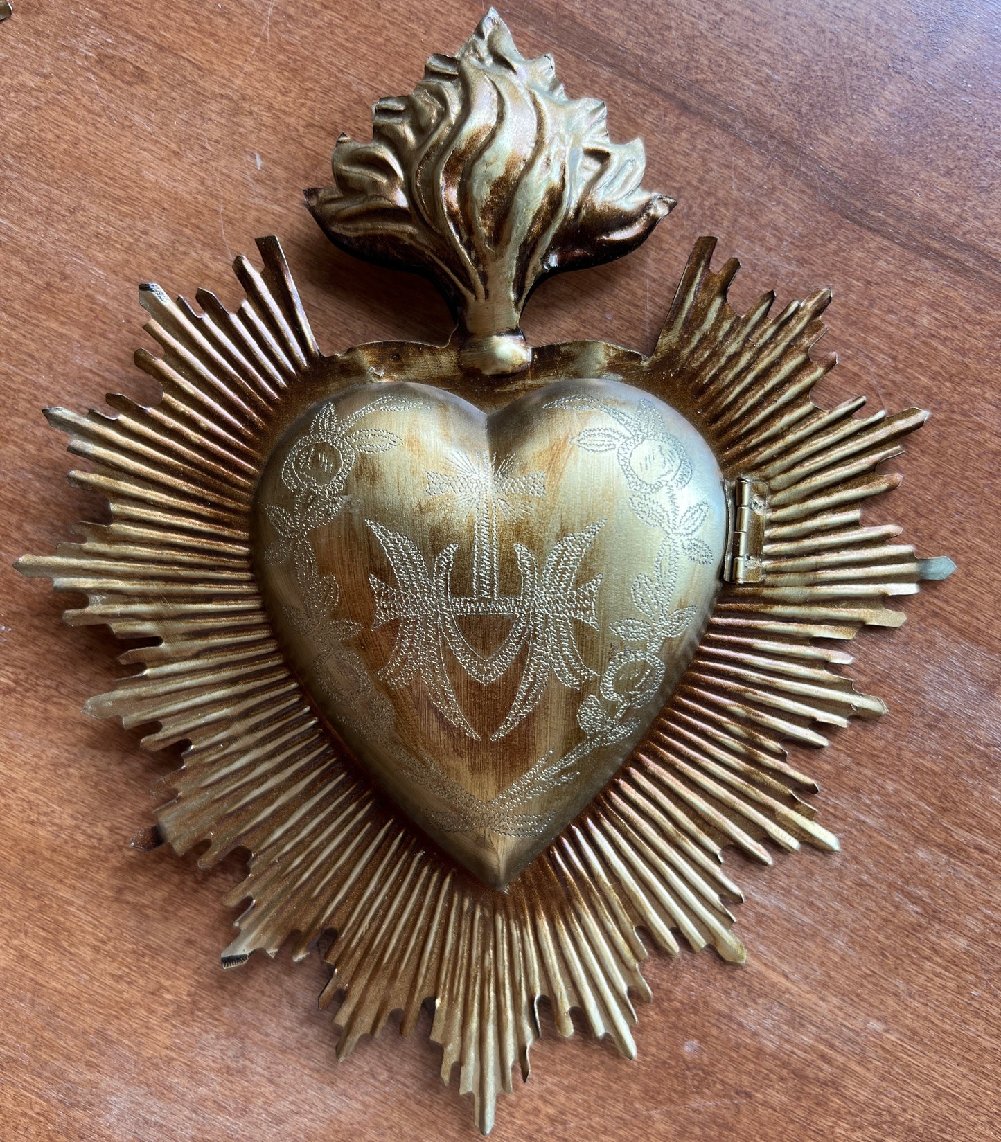 Flaming Sacred Heart Box