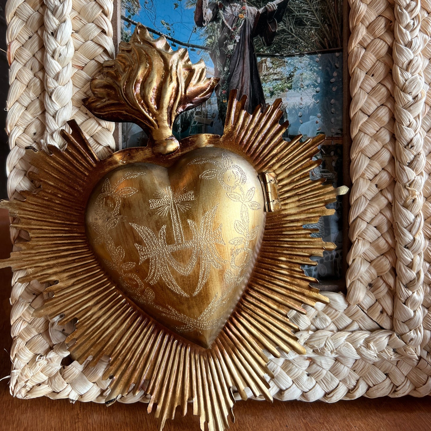 Flaming Sacred Heart Box