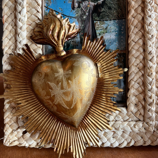 Flaming Sacred Heart Box