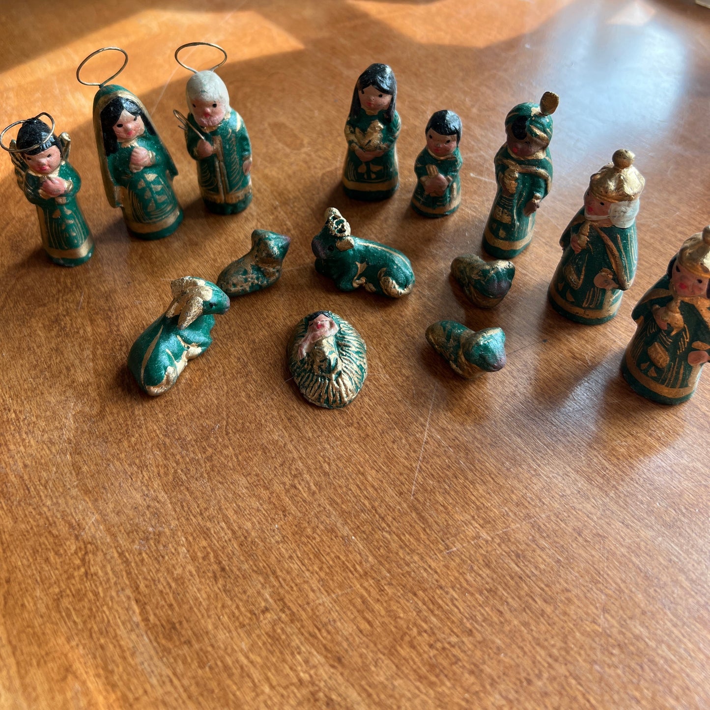 Vintage Mexican Tonala Nativity