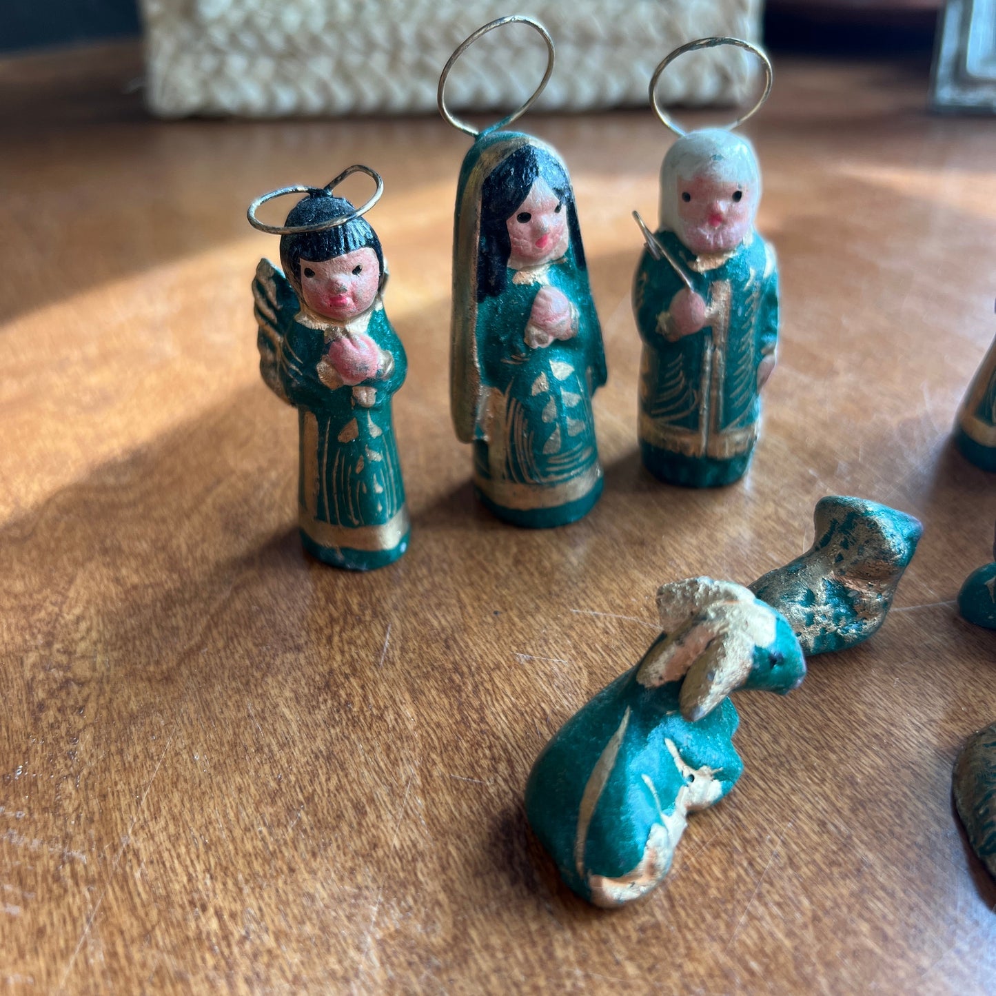 Vintage Mexican Tonala Nativity