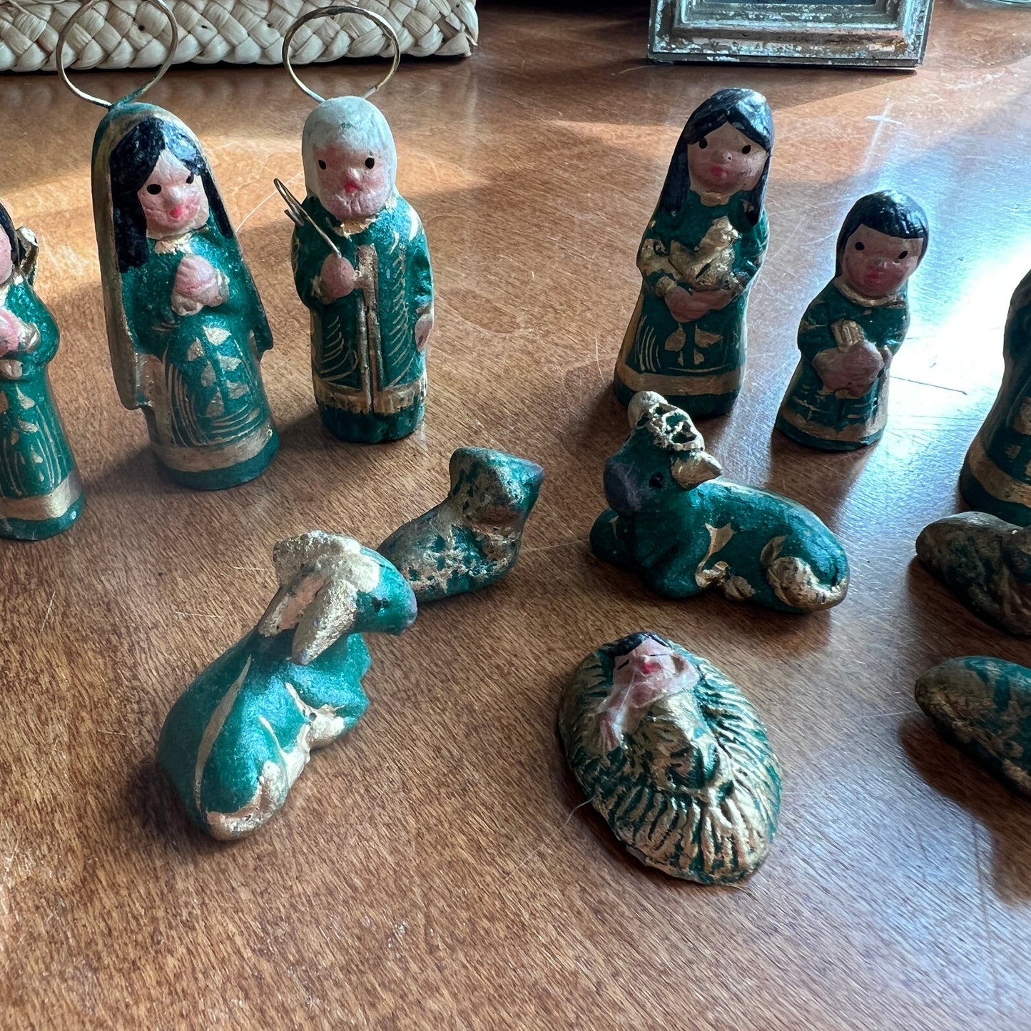 Vintage Mexican Tonala Nativity