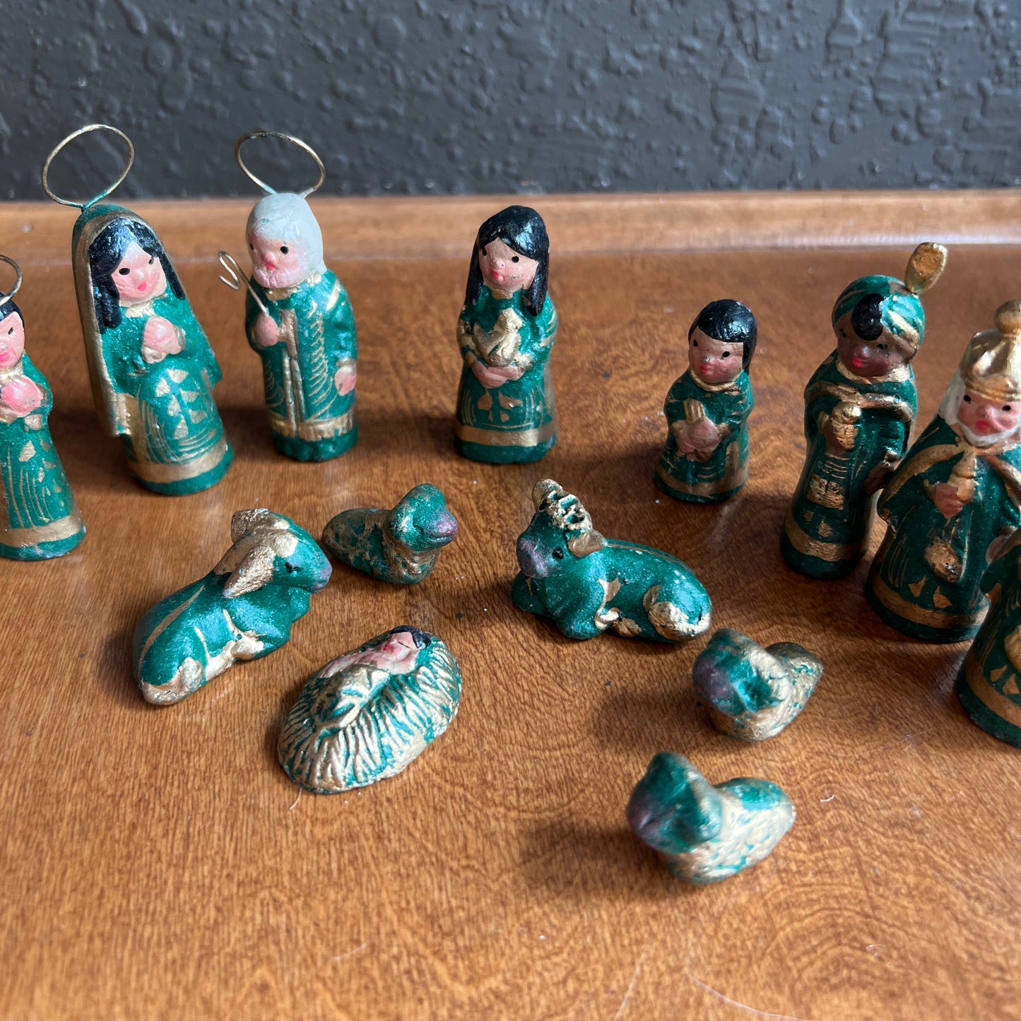 Vintage Mexican Tonala Nativity