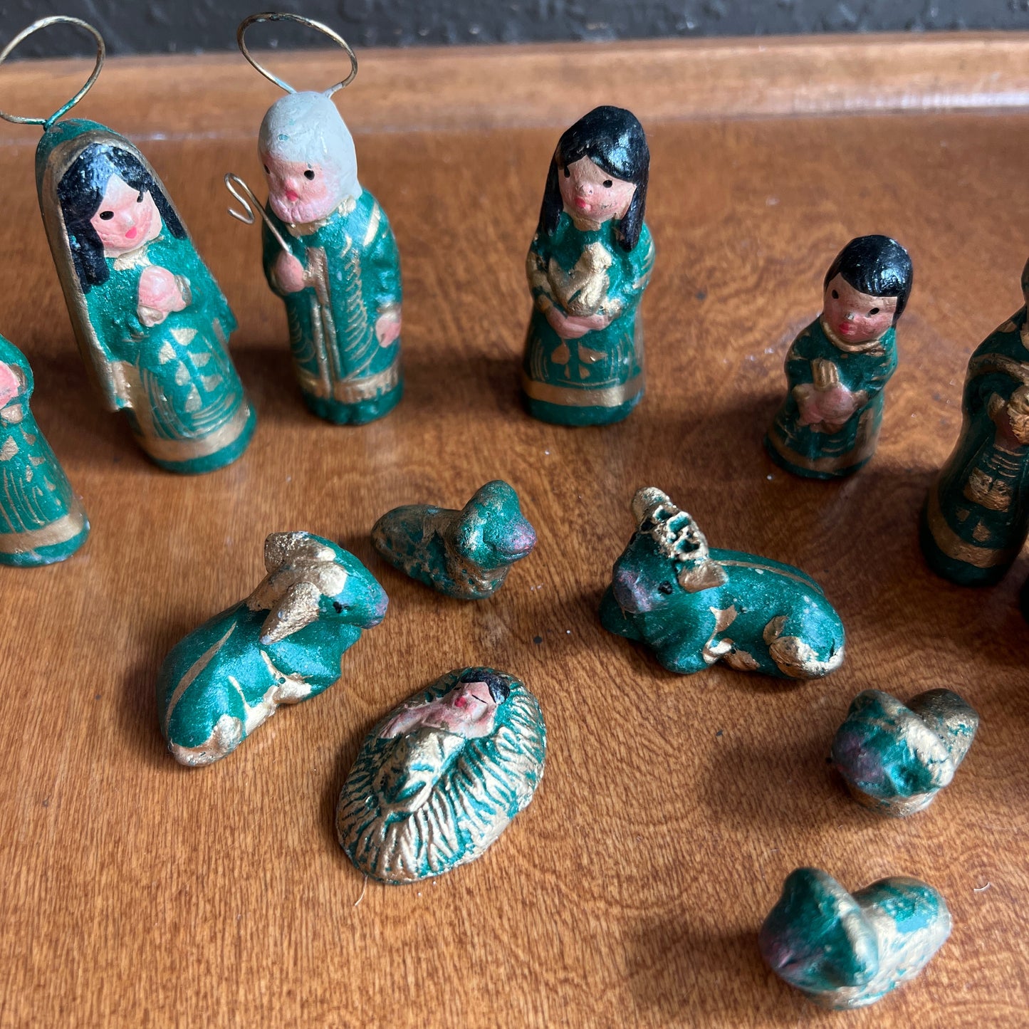 Vintage Mexican Tonala Nativity