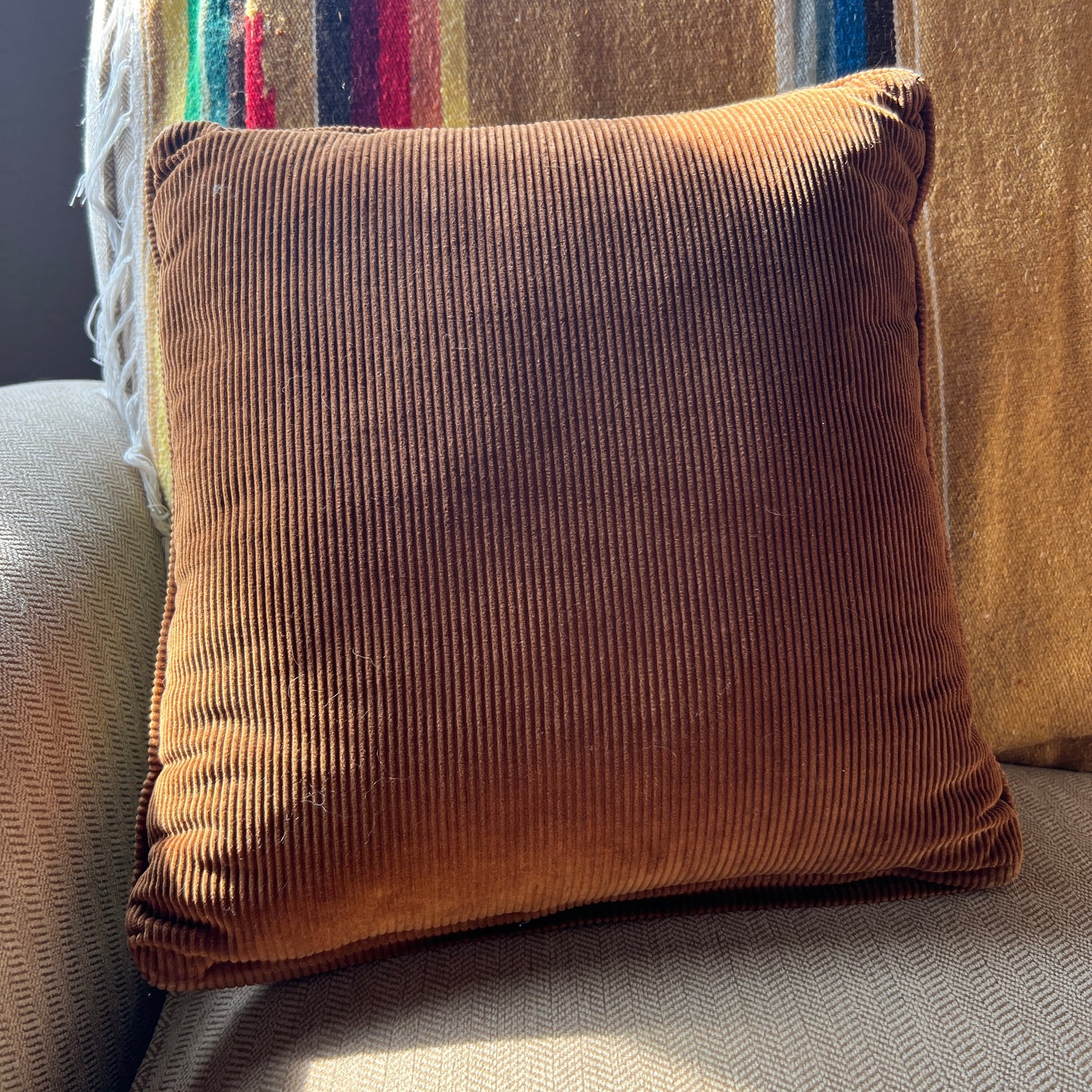 Vintage Needlepoint horse head pillow